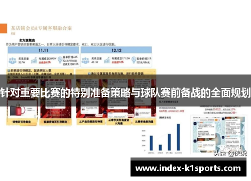 针对重要比赛的特别准备策略与球队赛前备战的全面规划